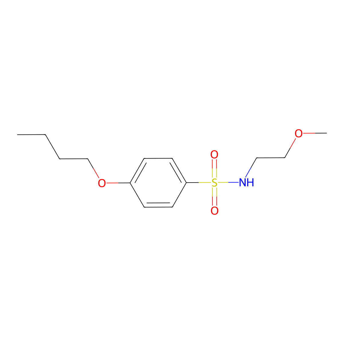 [(4-Butoxyphenyl)sulfonyl](2-methoxyethyl)amine molecular structure, CAS 1246823-79-9