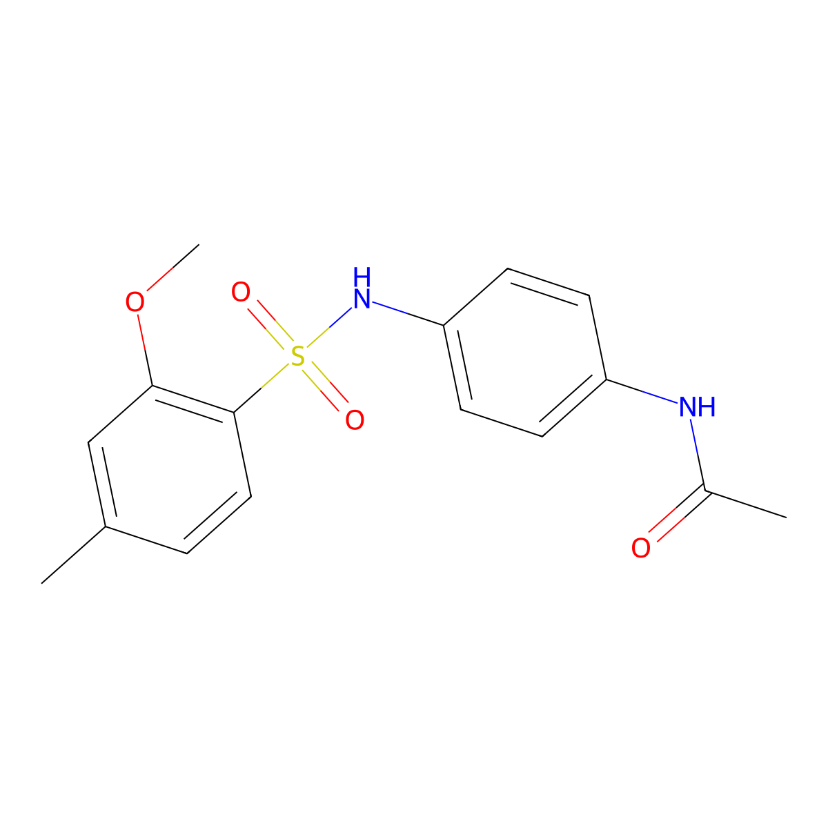 N-[4-(2-methoxy-4-methylbenzenesulfonamido)phenyl]acetamide molecular structure, CAS 1246823-86-8