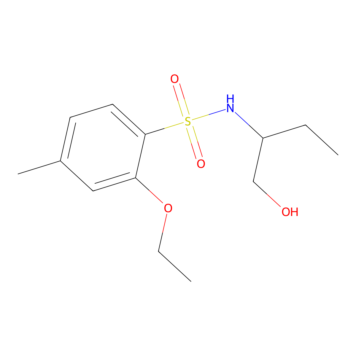 [(2-Ethoxy-4-methylphenyl)sulfonyl](1-ethyl-2-hydroxyethyl)amine molecular structure, CAS 1246823-91-5
