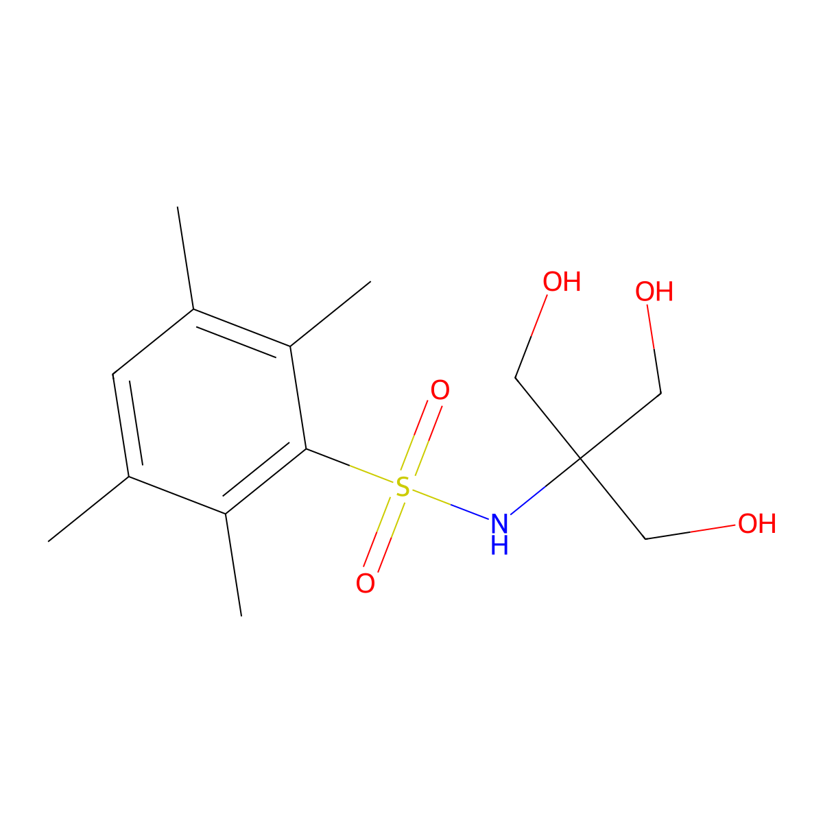 N-[2-hydroxy-1,1-bis(hydroxymethyl)ethyl]-2,3,5,6-tetramethylbenzenesulfonamide molecular structure, CAS 1246824-12-3