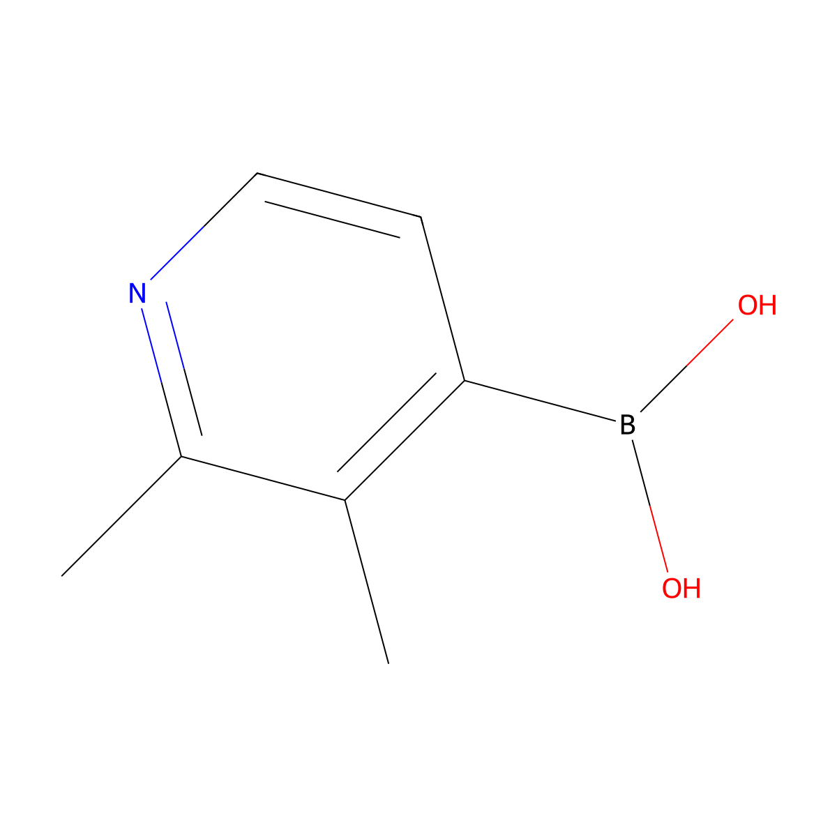 (2,3-Dimethylpyridin-4-YL)boronic acid molecular structure, CAS 1246829-05-9