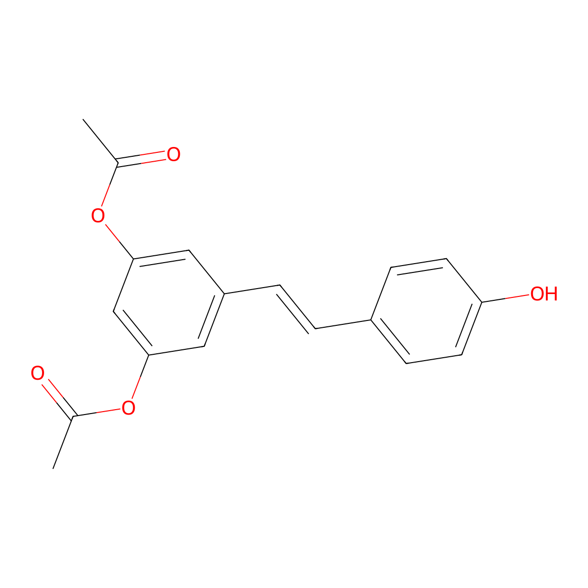 3,5-Diacetoxy-4'-hydroxy stilbene molecular structure, CAS 1246833-37-3
