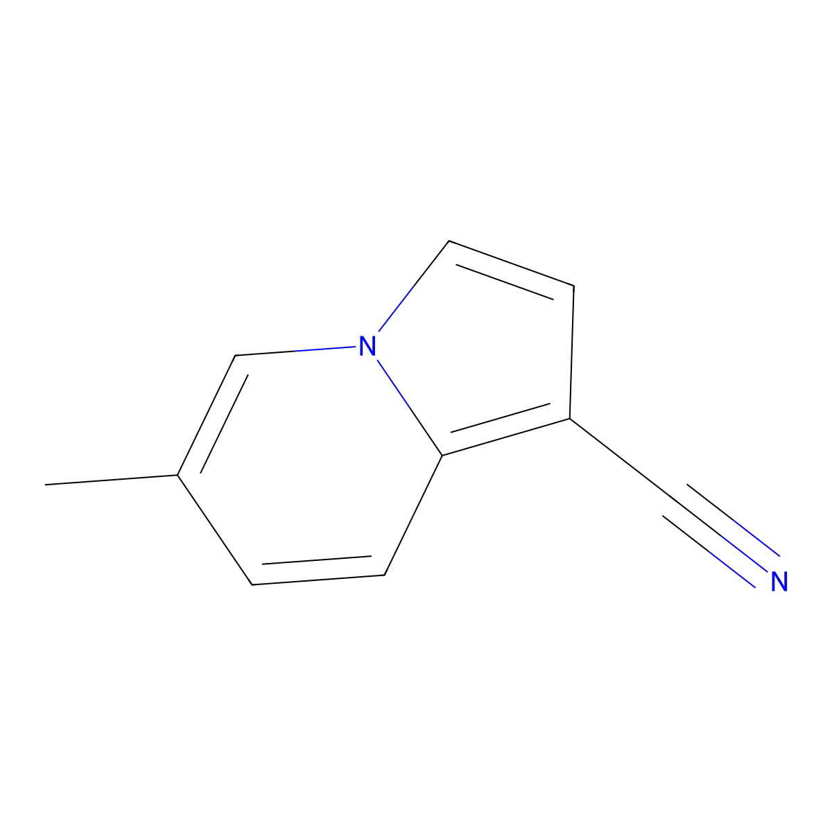 6-Methylindolizine-1-carbonitrile molecular structure, CAS 1246845-18-0
