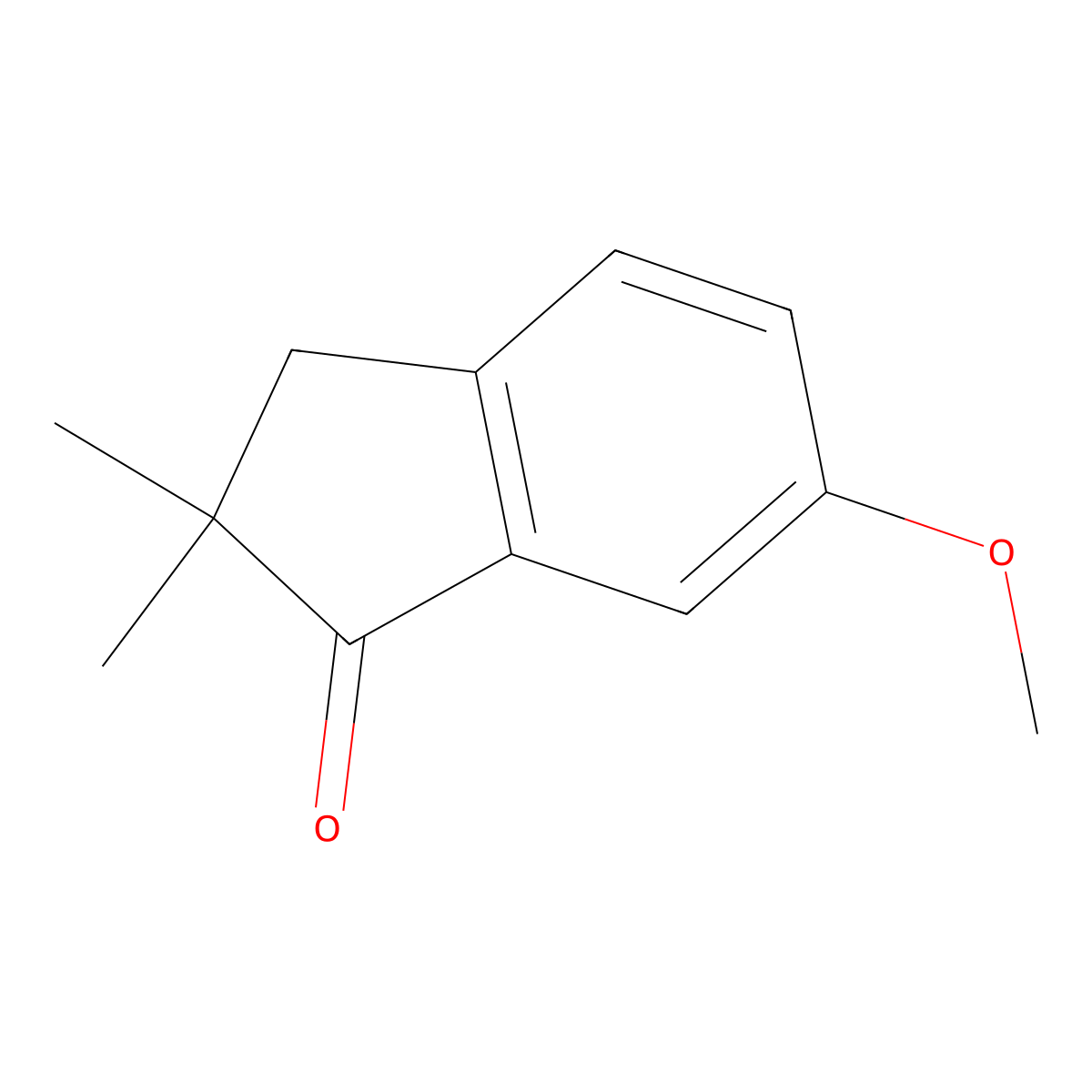 6-Methoxy-2,2-dimethyl-1-indanone molecular structure, CAS 124688-07-9