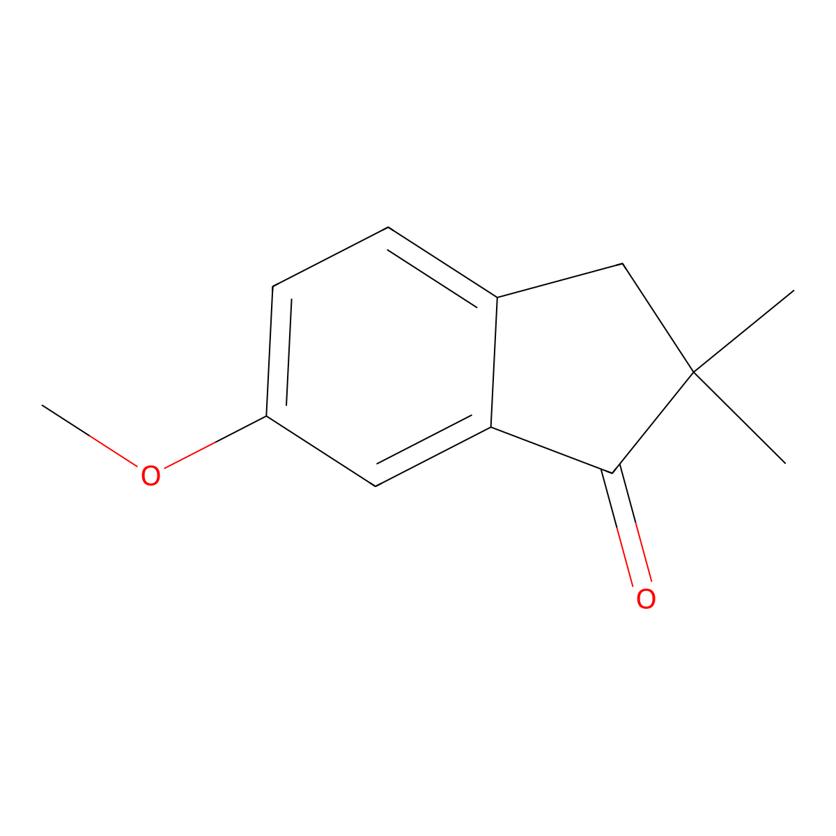 6-Methoxy-2,2-dimethyl-1-indanone molecular structure, CAS 124688-07-9