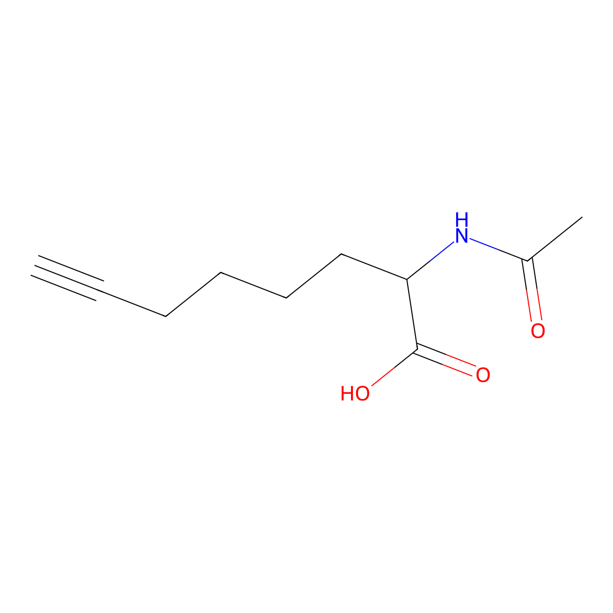 2-(Acetylamino)-7-octynoic acid molecular structure, CAS 1246887-87-5