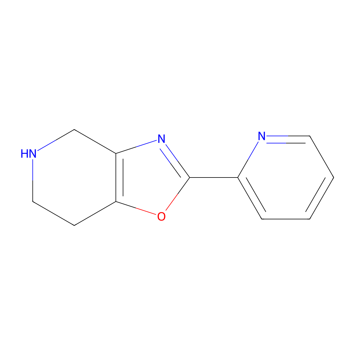 2-(Pyridin-2-yl)-4,5,6,7-tetrahydrooxazolo[4,5-c]pyridine molecular structure, CAS 1246891-69-9