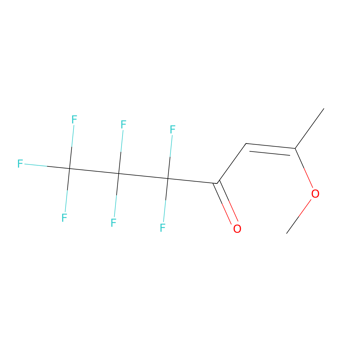 (2E)-5,5,6,6,7,7,7-heptafluoro-2-methoxyhept-2-en-4-one molecular structure, CAS 1246896-27-4