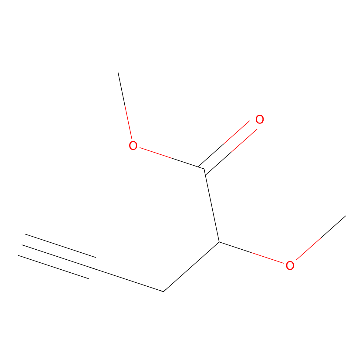Methyl 2-methoxypent-4-ynoate molecular structure, CAS 1246928-04-0