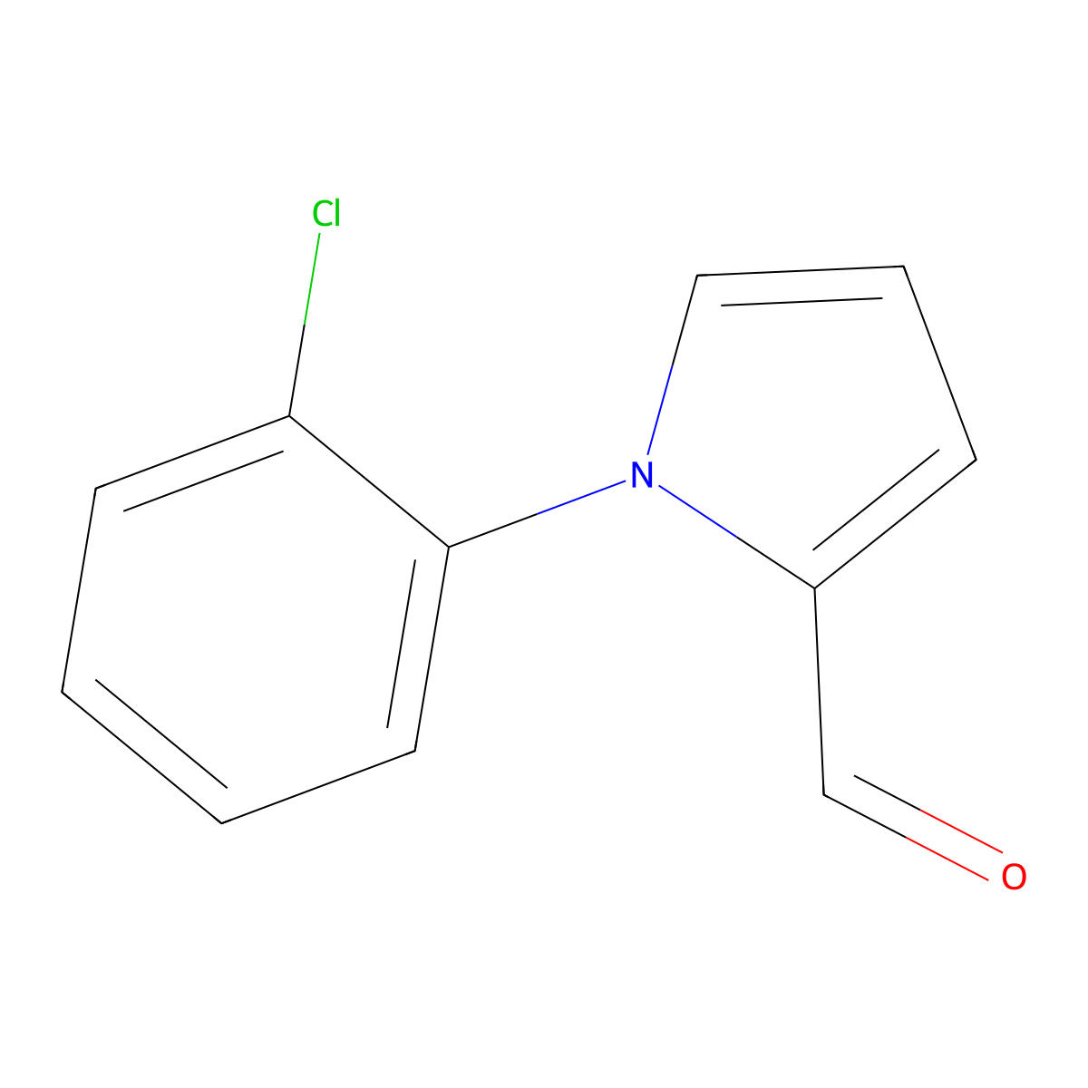 1-(2-Chloro-phenyl)-1H-pyrrole-2-carbaldehyde molecular structure, CAS 124695-22-3