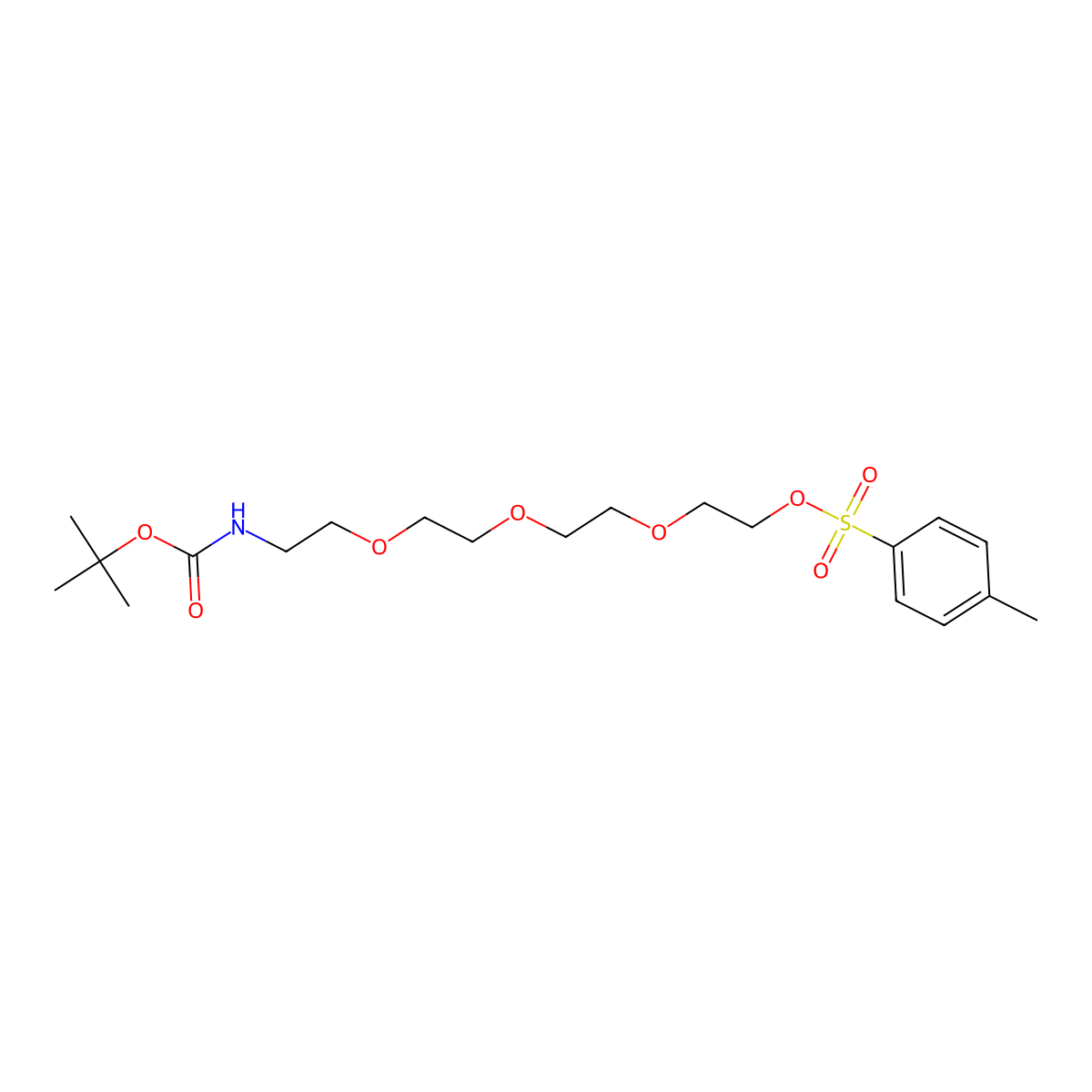 t-Boc-N-Amido-PEG4-Tos molecular structure, CAS 1246999-33-6