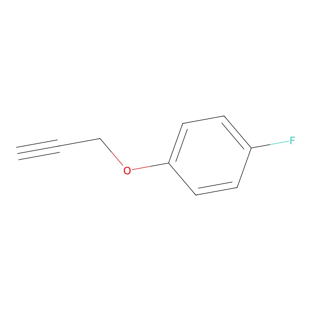 1-Fluoro-4-(prop-2-yn-1-yloxy)benzene molecular structure, CAS 124700-26-1
