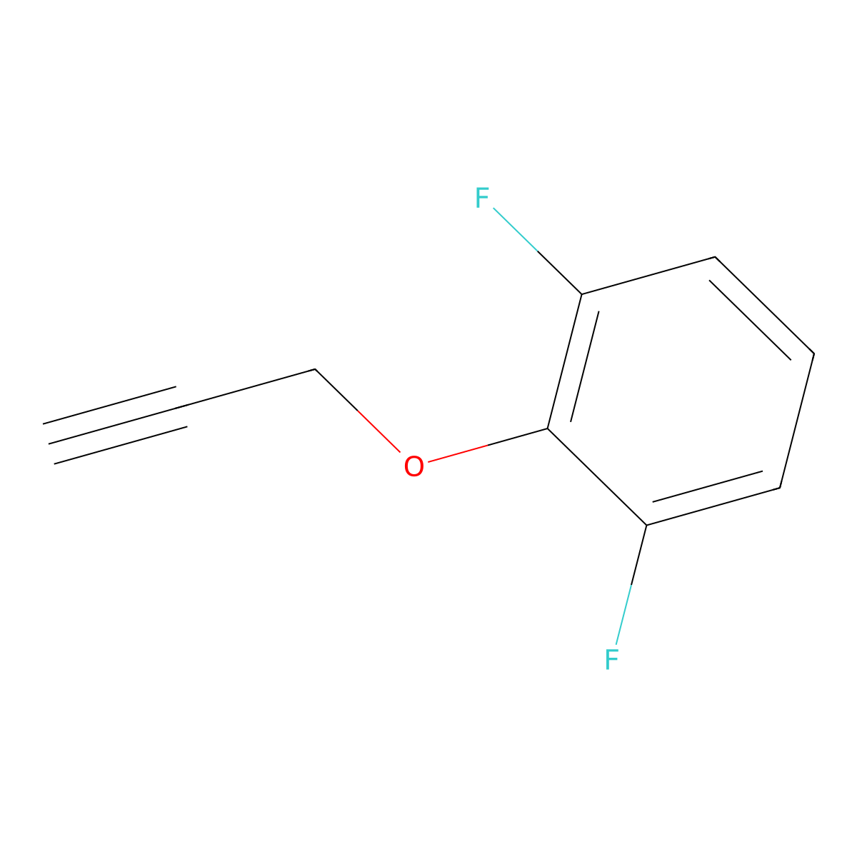 1,3-Difluoro-2-prop-2-ynoxybenzene molecular structure, CAS 124700-27-2