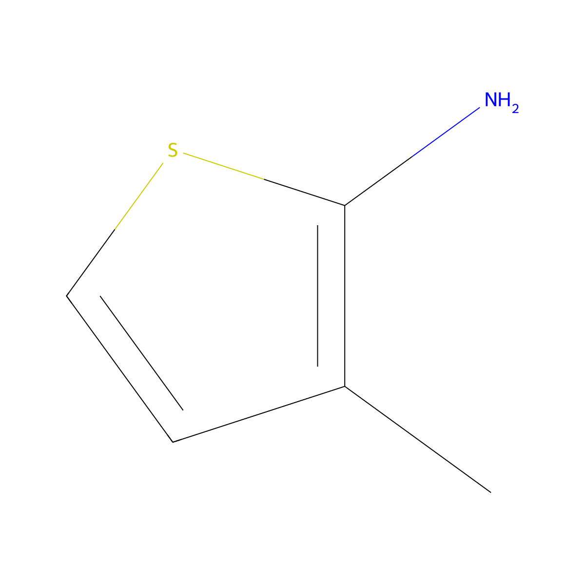3-Methylthiophen-2-amine molecular structure, CAS 124701-06-0
