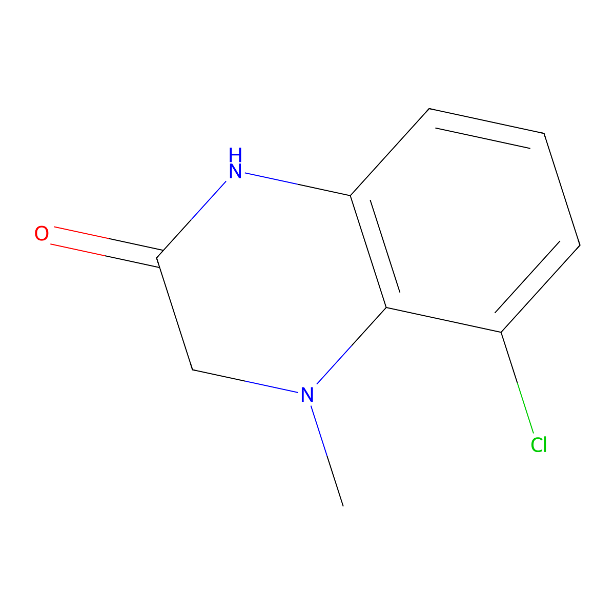 5-chloro-4-methyl-3,4-dihydroquinoxalin-2(1H)-one molecular structure, CAS 1247021-95-9
