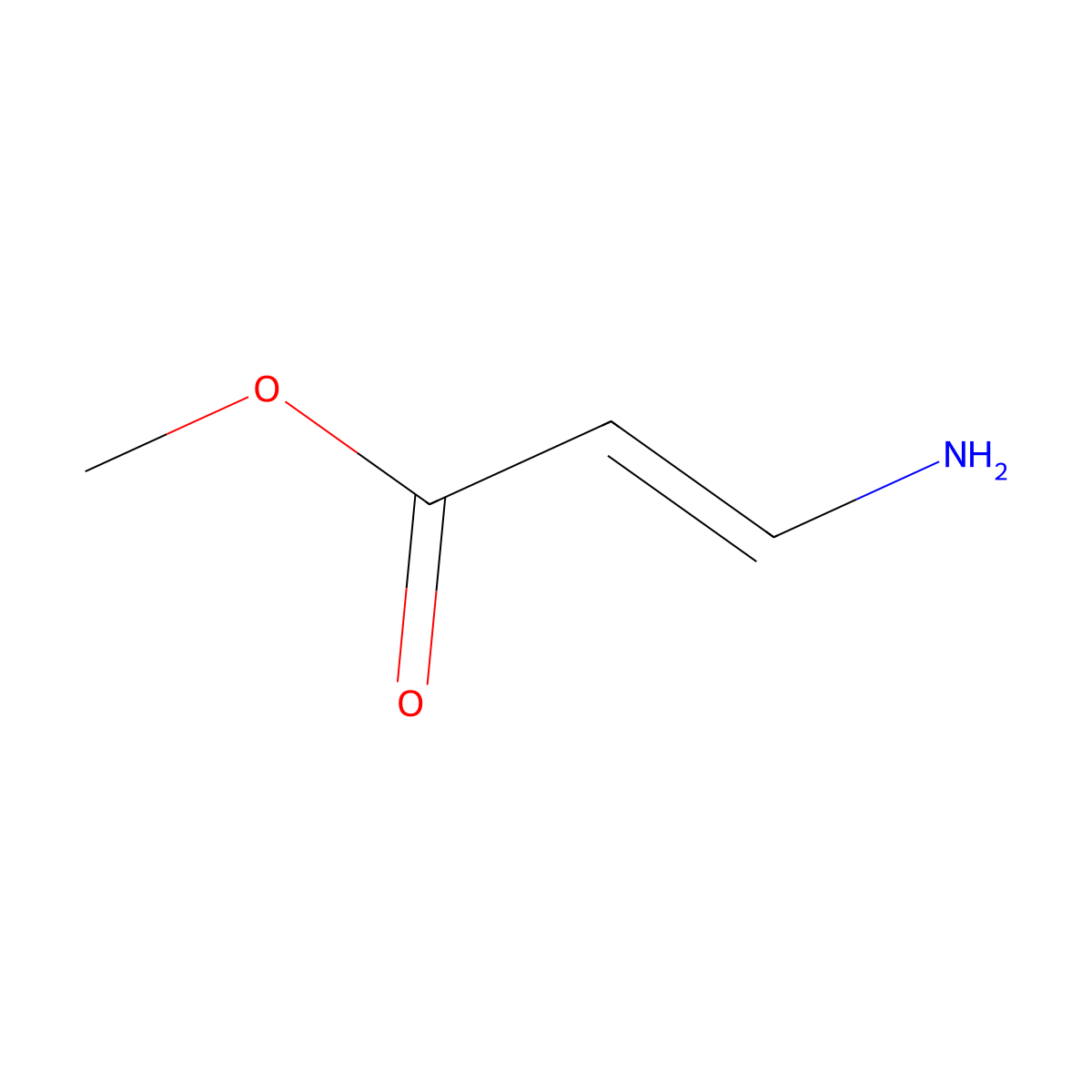 Methyl 3-aminoprop-2-enoate molecular structure, CAS 124703-69-1