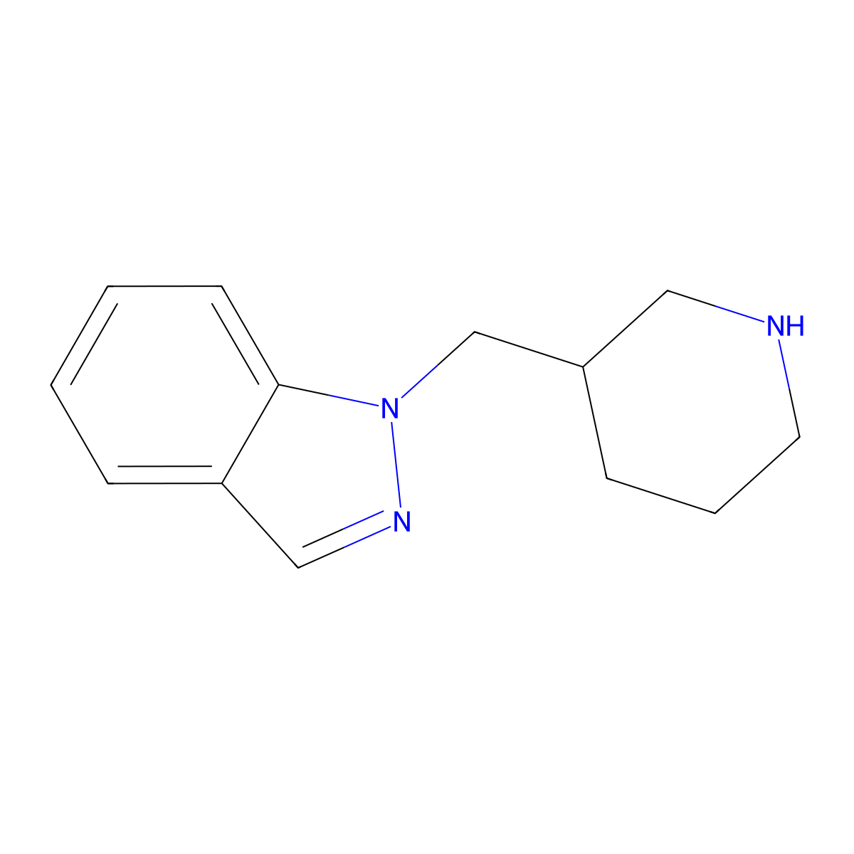 1-(Piperidin-3-ylmethyl)-1H-indazole molecular structure, CAS 1247043-83-9