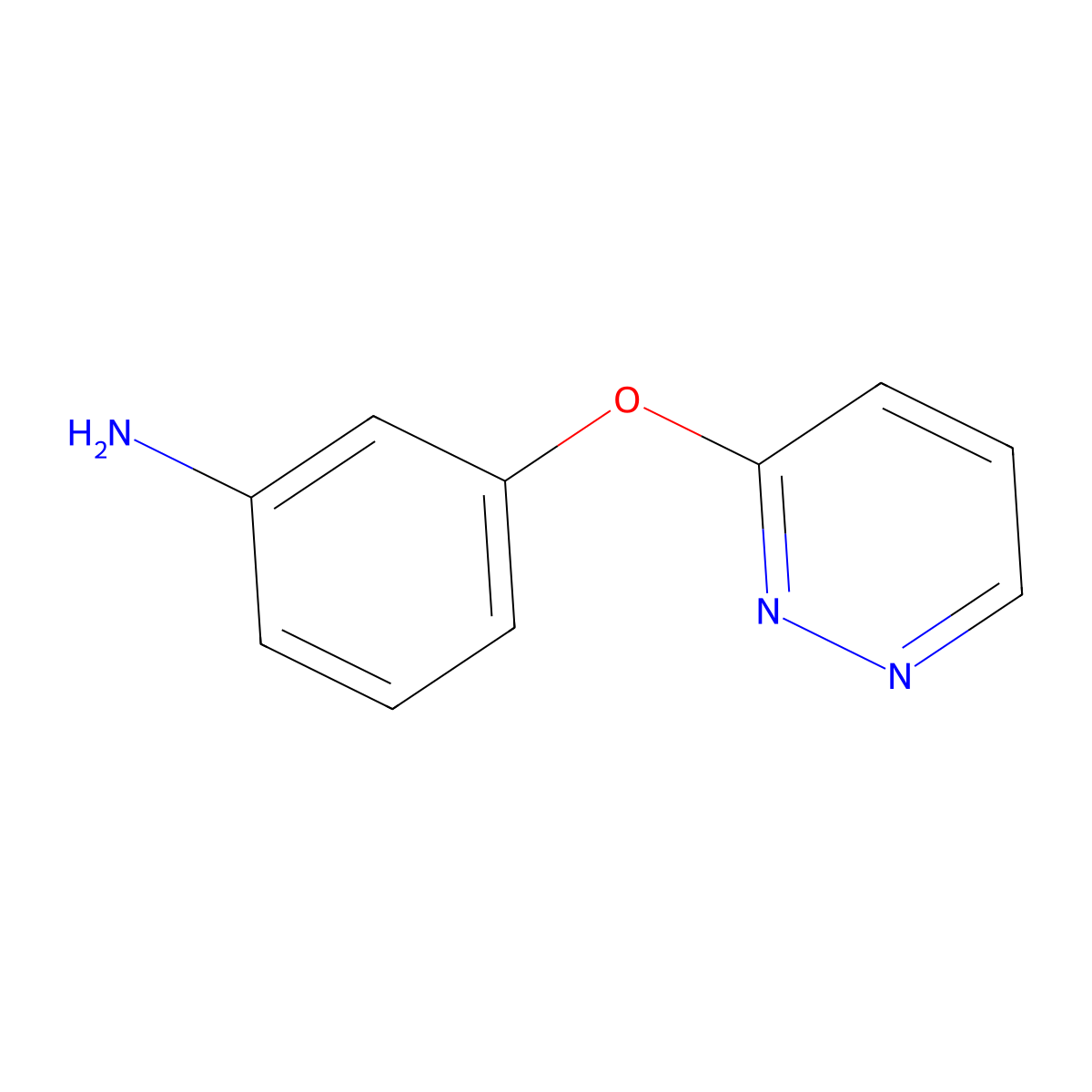3-(Pyridazin-3-yloxy)aniline molecular structure, CAS 1247044-47-8