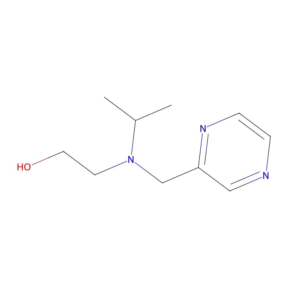 2-(Isopropyl(pyrazin-2-ylmethyl)amino)ethanol molecular structure, CAS 1247049-10-0