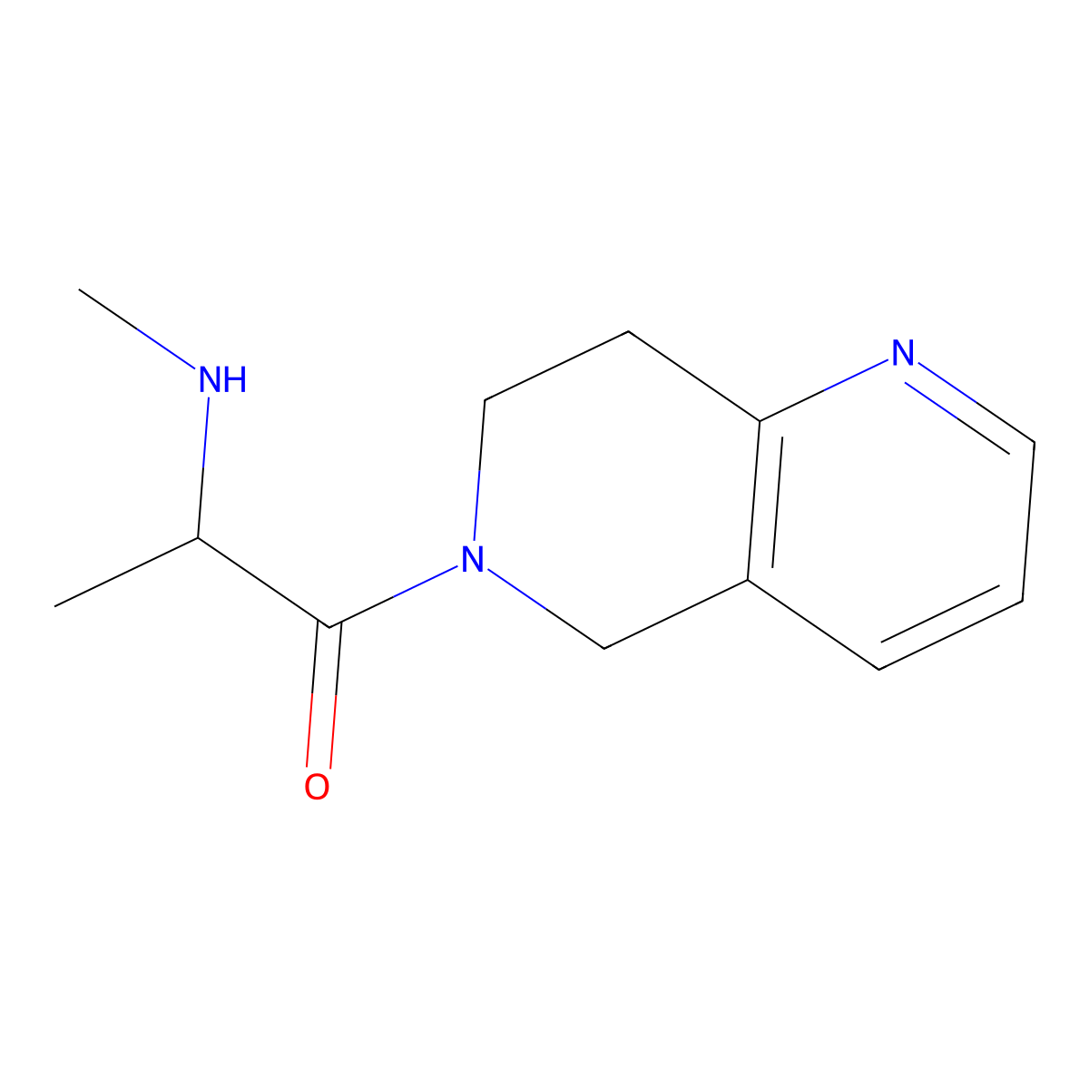 2-(Methylamino)-1-(5,6,7,8-tetrahydro-1,6-naphthyridin-6-yl)propan-1-one molecular structure, CAS 1247052-84-1