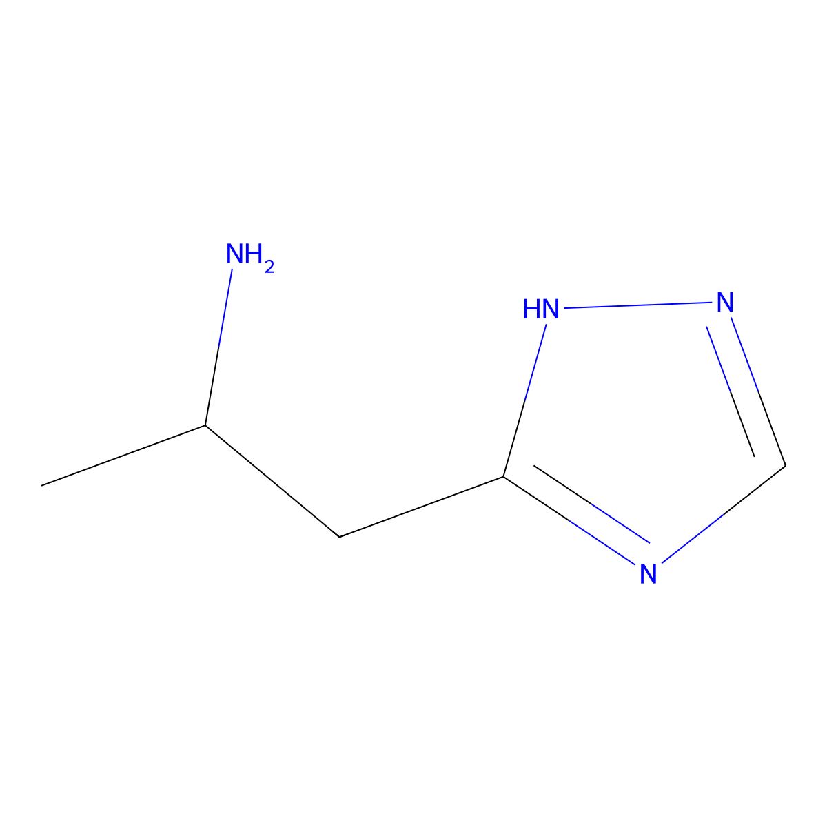 1-(1H-1,2,4-triazol-3-yl)propan-2-amine molecular structure, CAS 1247057-05-1