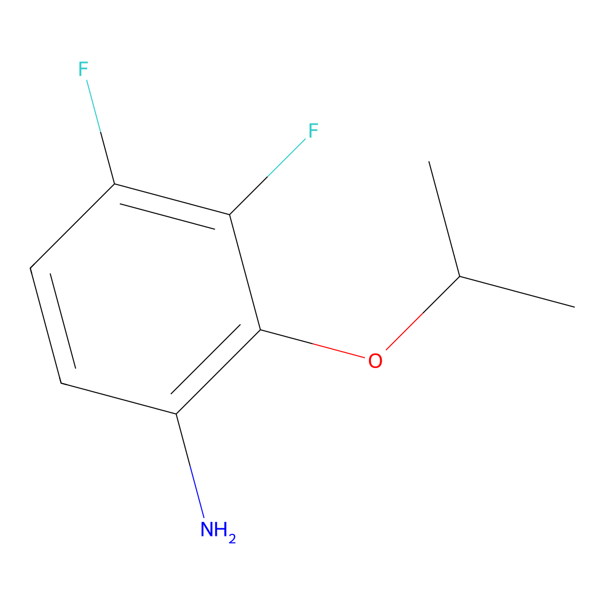 3,4-Difluoro-2-(propan-2-yloxy)aniline molecular structure, CAS 1247057-94-8