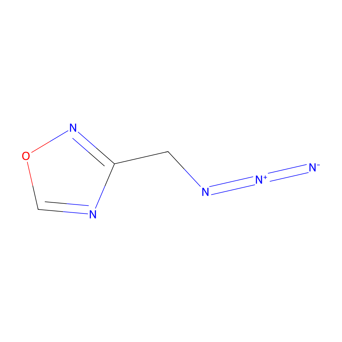 3-(Azidomethyl)-1,2,4-oxadiazole molecular structure, CAS 1247059-63-7