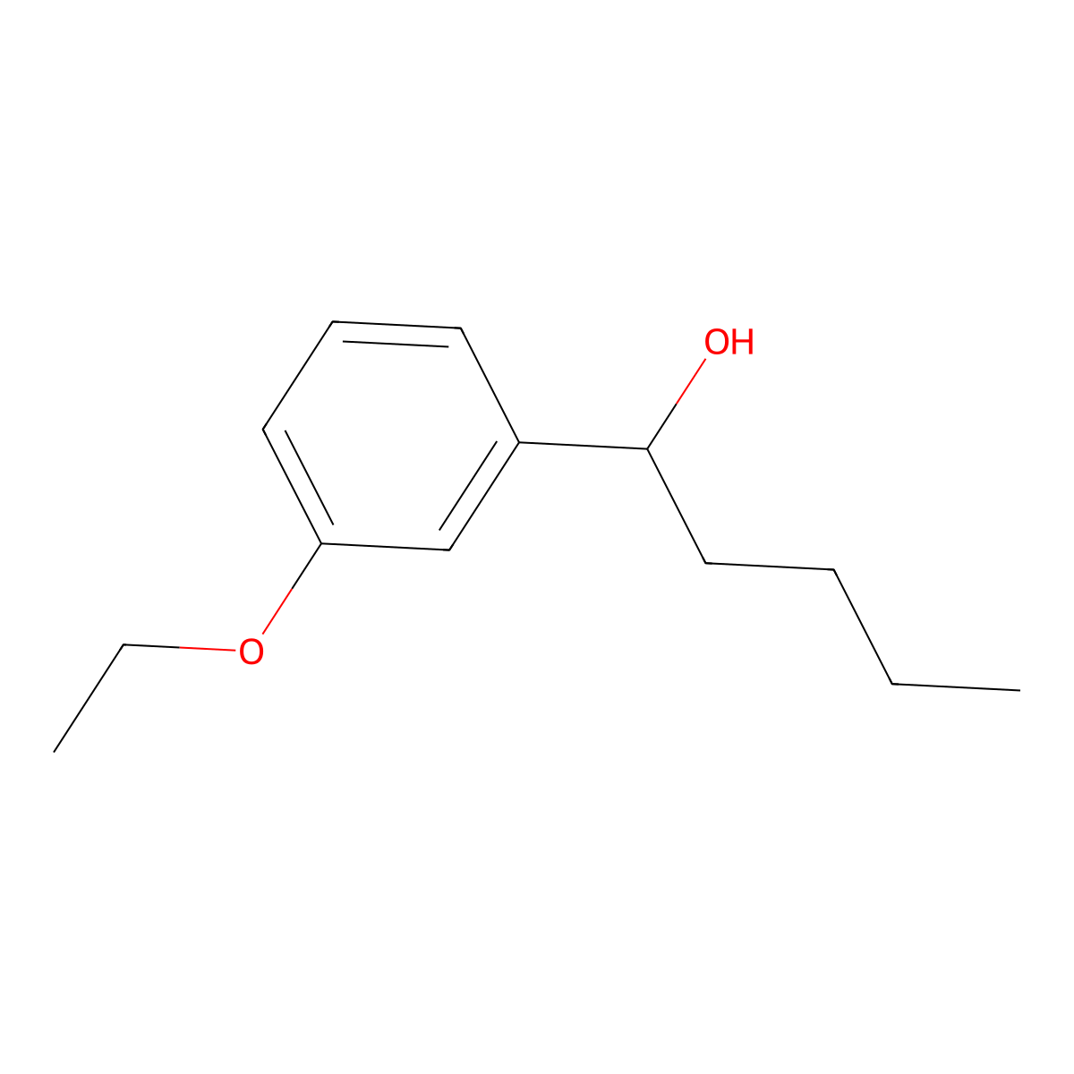 alpha-Butyl-3-ethoxybenzenemethanol molecular structure, CAS 1247063-44-0