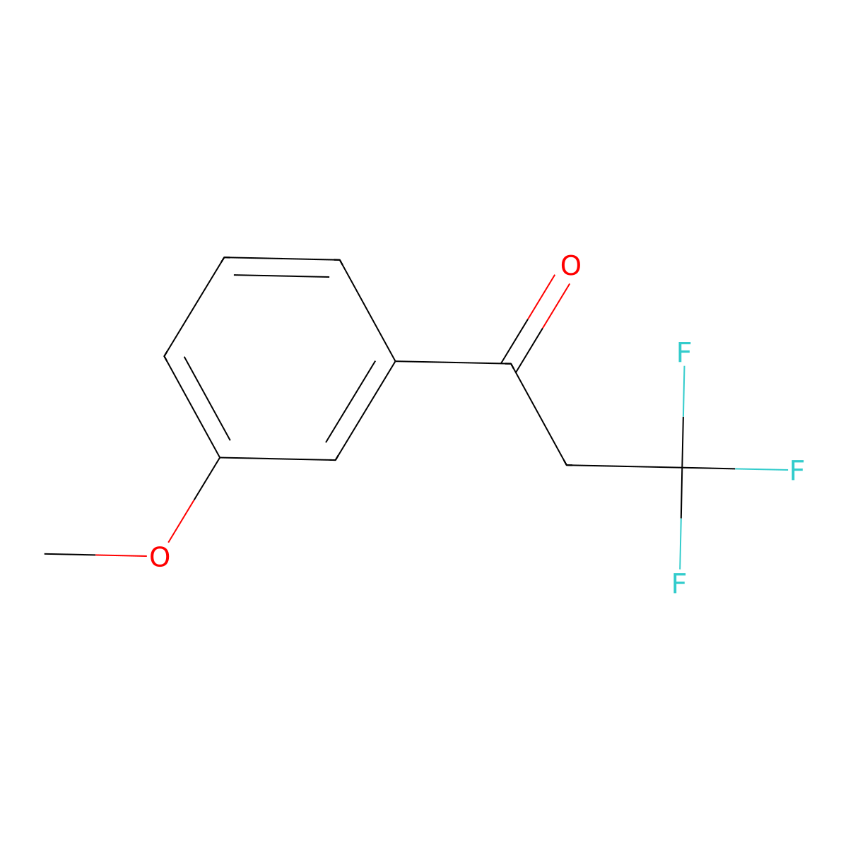3,3,3-Trifluoro-1-(3-methoxyphenyl)propan-1-one molecular structure, CAS 1247083-36-8