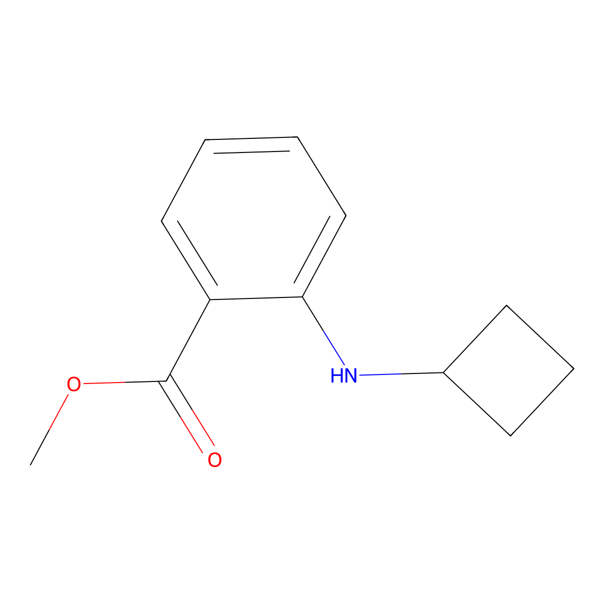 Methyl 2-(cyclobutylamino)benzoate molecular structure, CAS 1247084-29-2