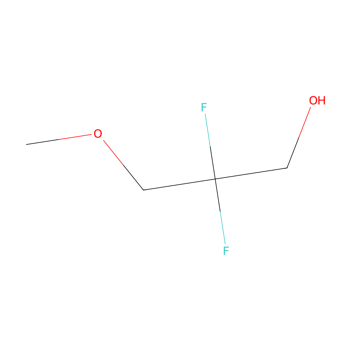 2,2-Difluoro-3-methoxypropan-1-ol molecular structure, CAS 1247089-57-1
