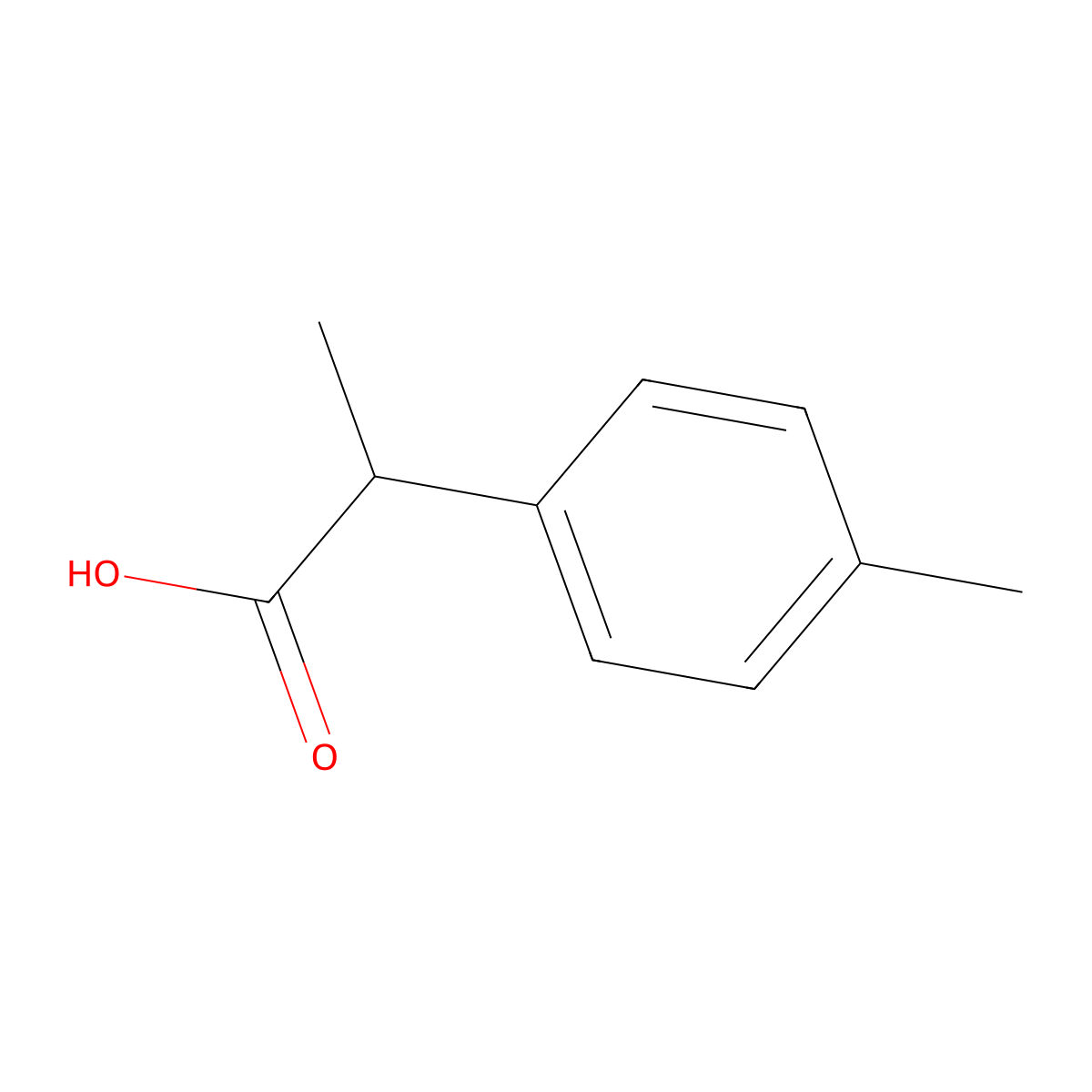 (S)-2-(4-Methylphenyl)propionic acid molecular structure, CAS 124709-72-4