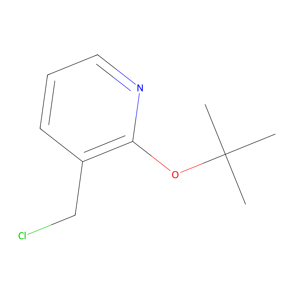 2-(Tert-butoxy)-3-(chloromethyl)pyridine molecular structure, CAS 1247103-20-3