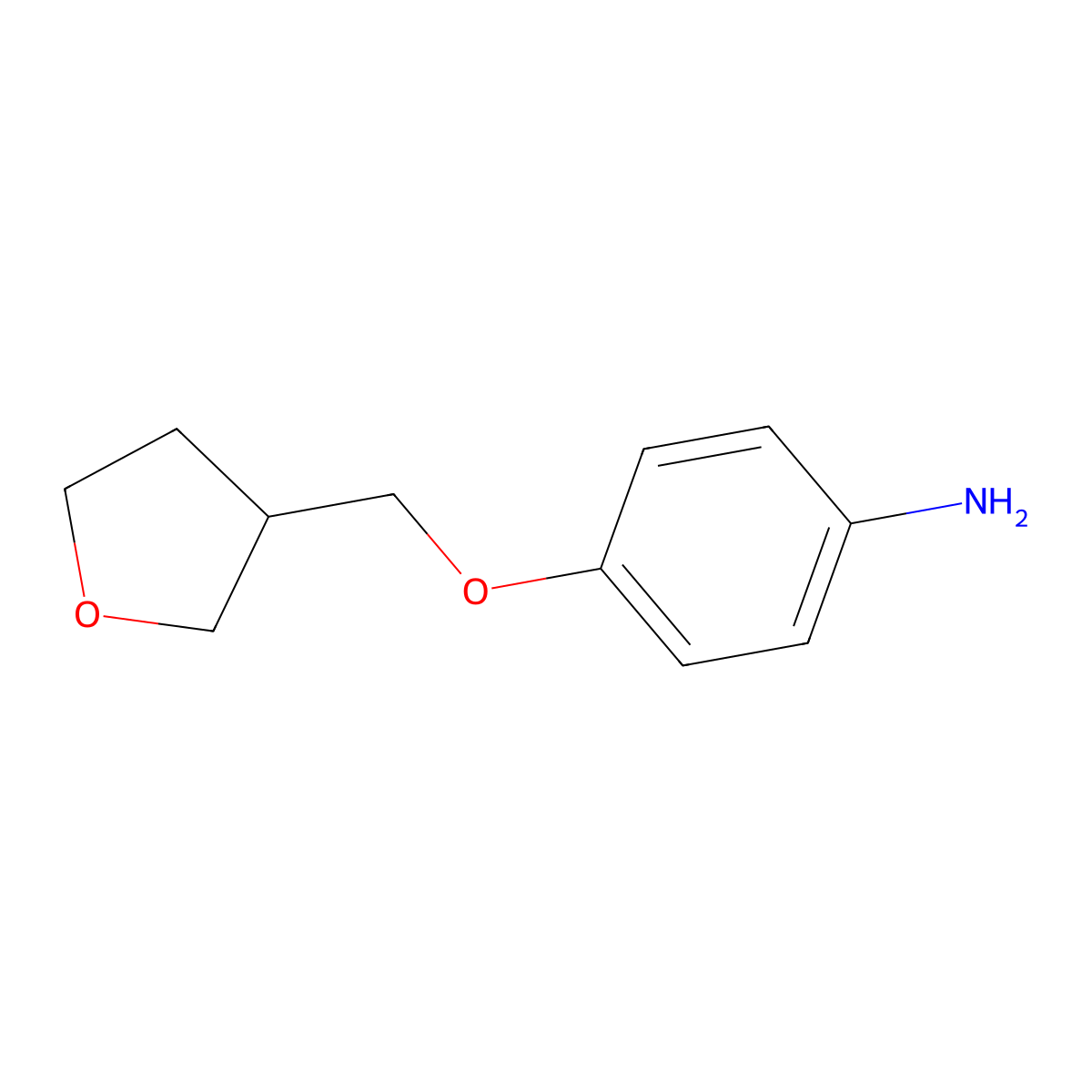 4-(Oxolan-3-ylmethoxy)aniline molecular structure, CAS 1247106-41-7