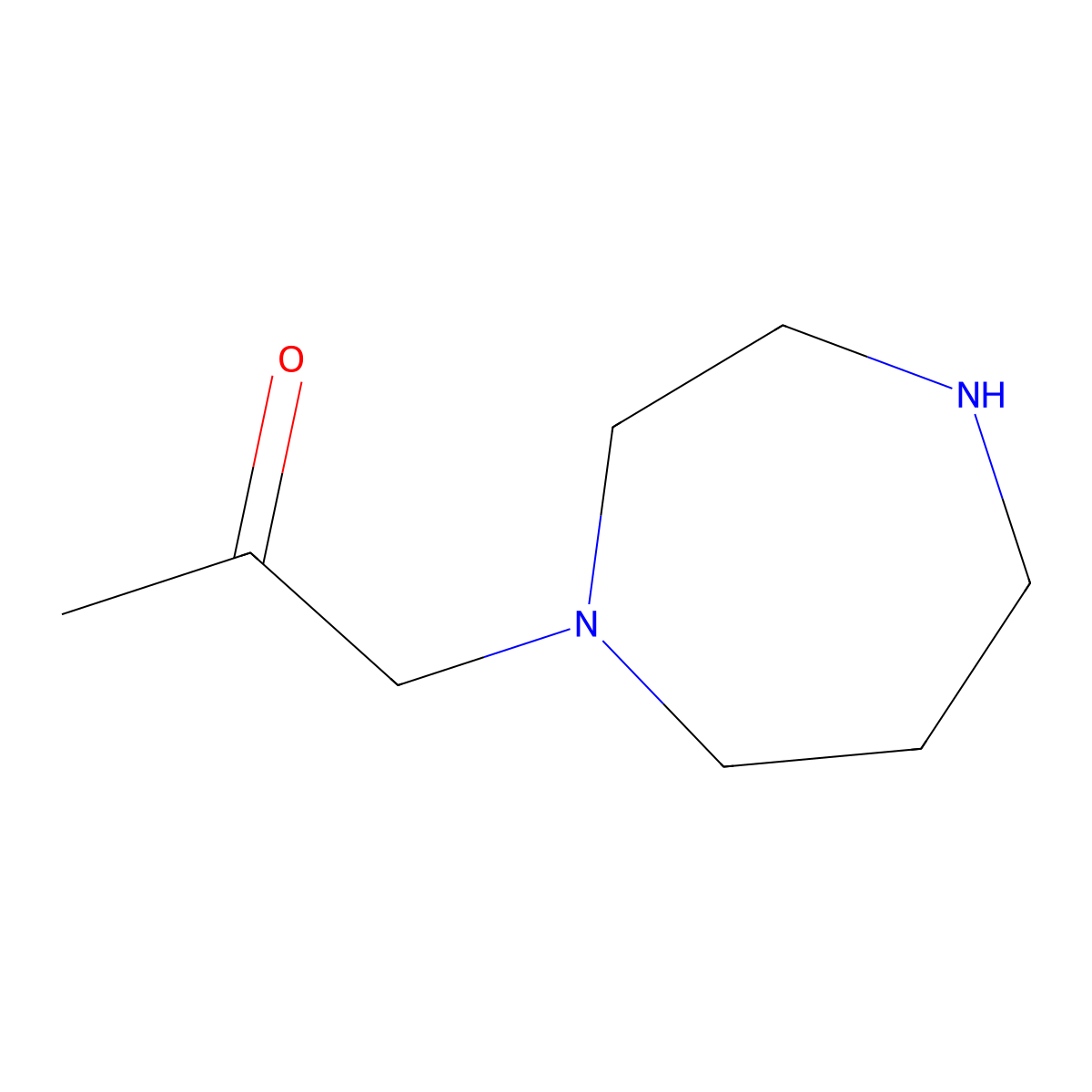 1-(1,4-Diazepan-1-yl)propan-2-one molecular structure, CAS 1247120-48-4