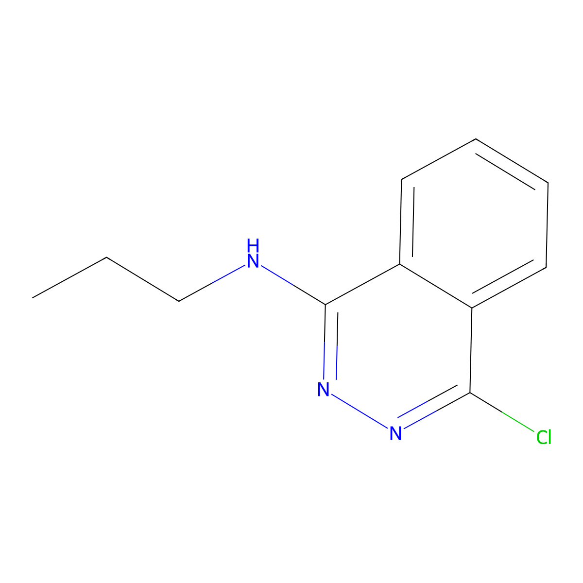 4-chloro-N-propylphthalazin-1-amine molecular structure, CAS 1247124-76-0