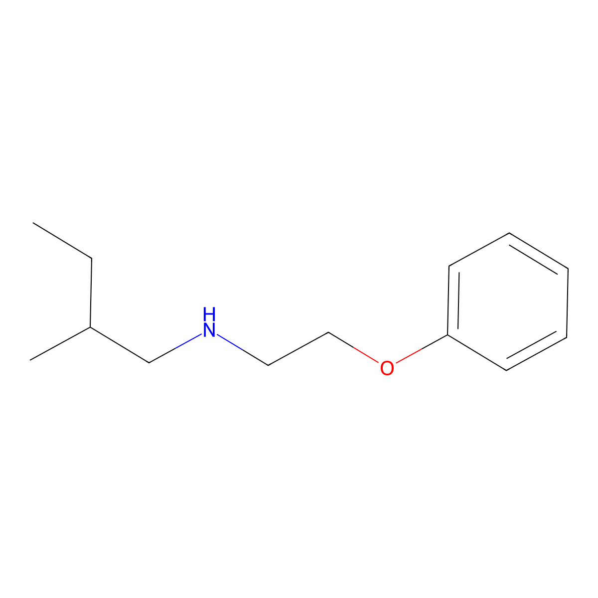 (2-Methylbutyl)(2-phenoxyethyl)amine molecular structure, CAS 1247132-47-3