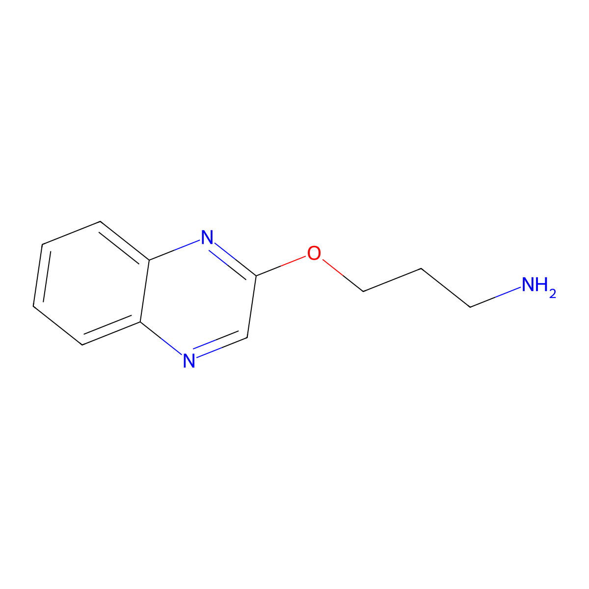 3-(Quinoxalin-2-yloxy)propan-1-amine molecular structure, CAS 1247139-46-3