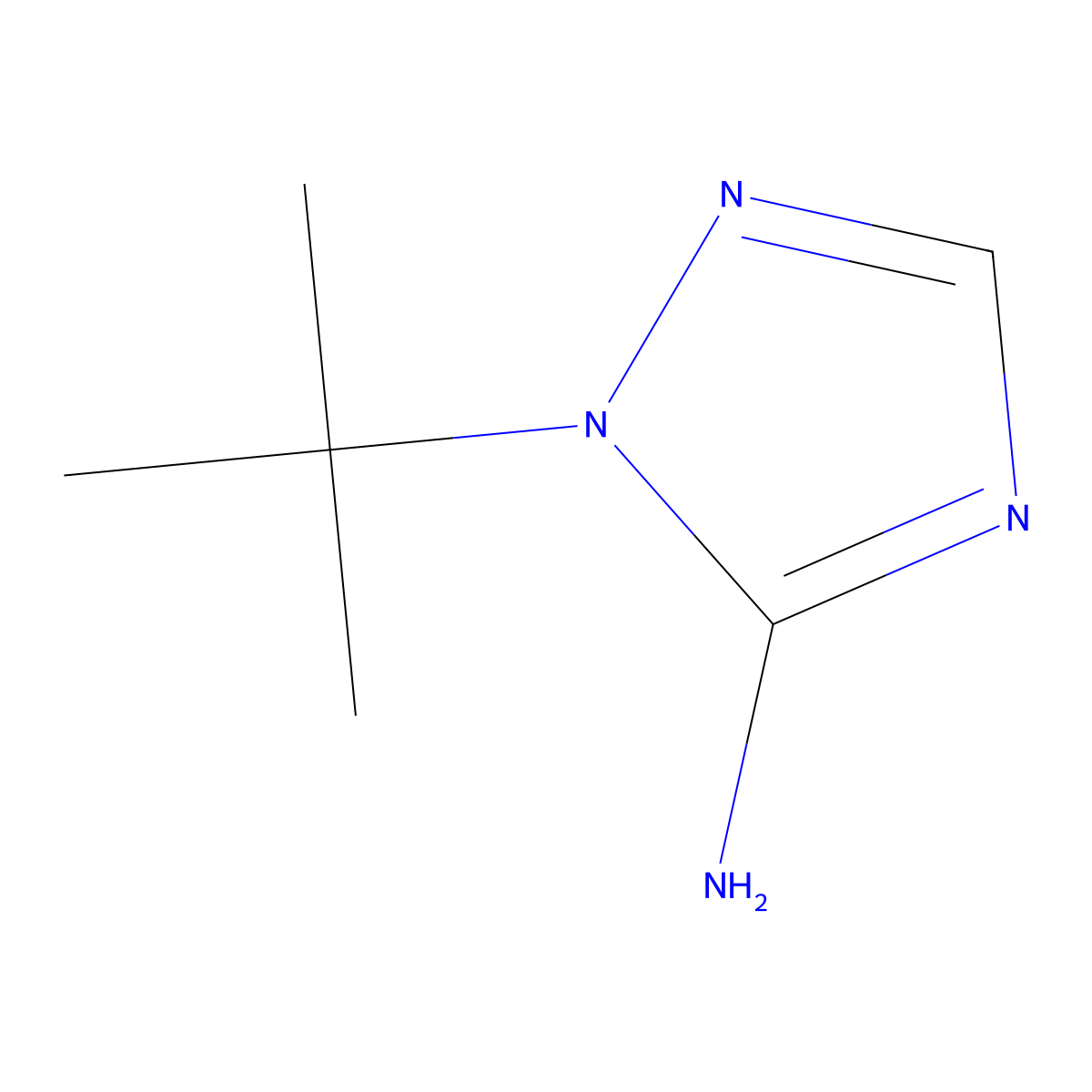 1-tert-butyl-1H-1,2,4-triazol-5-amine molecular structure, CAS 1247143-86-7