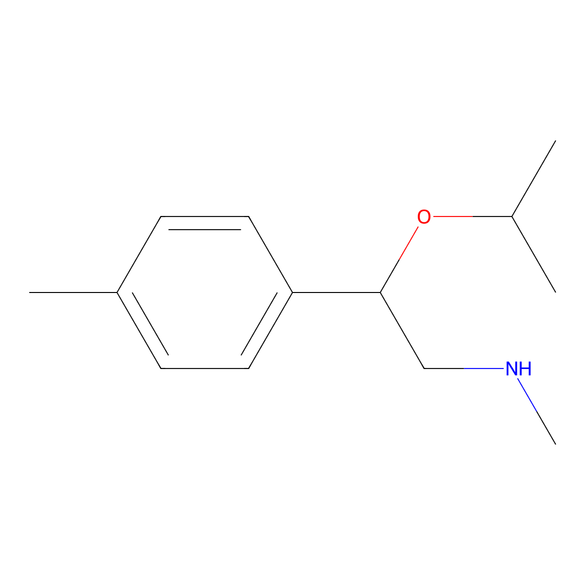 2-Isopropoxy-N-methyl-2-(p-tolyl)ethanamine molecular structure, CAS 1247145-94-3