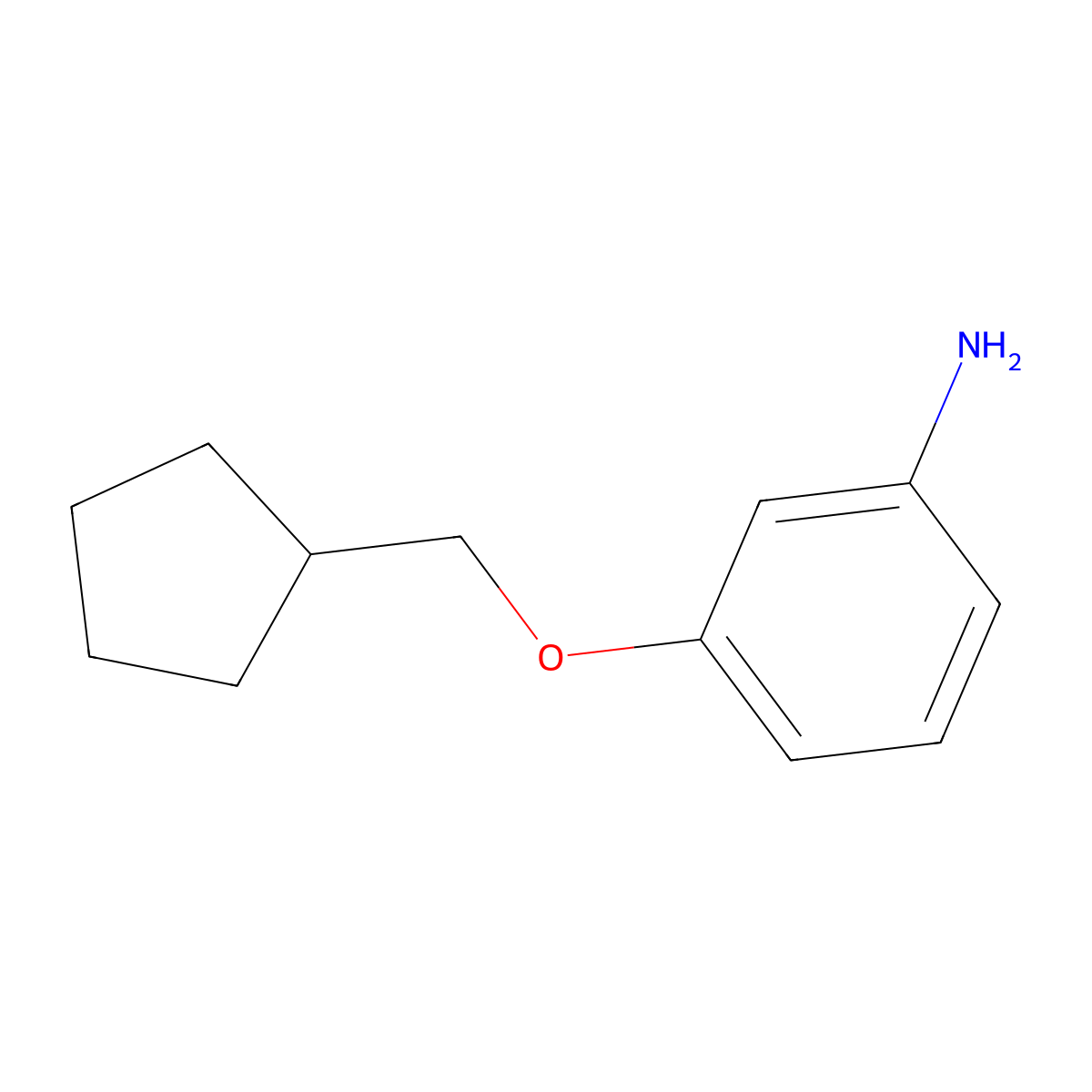 3-(Cyclopentylmethoxy)aniline molecular structure, CAS 1247149-88-7