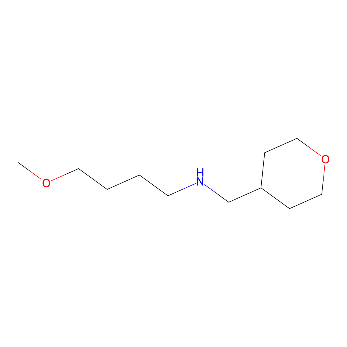 (4-Methoxybutyl)[(oxan-4-yl)methyl]amine molecular structure, CAS 1247151-61-6