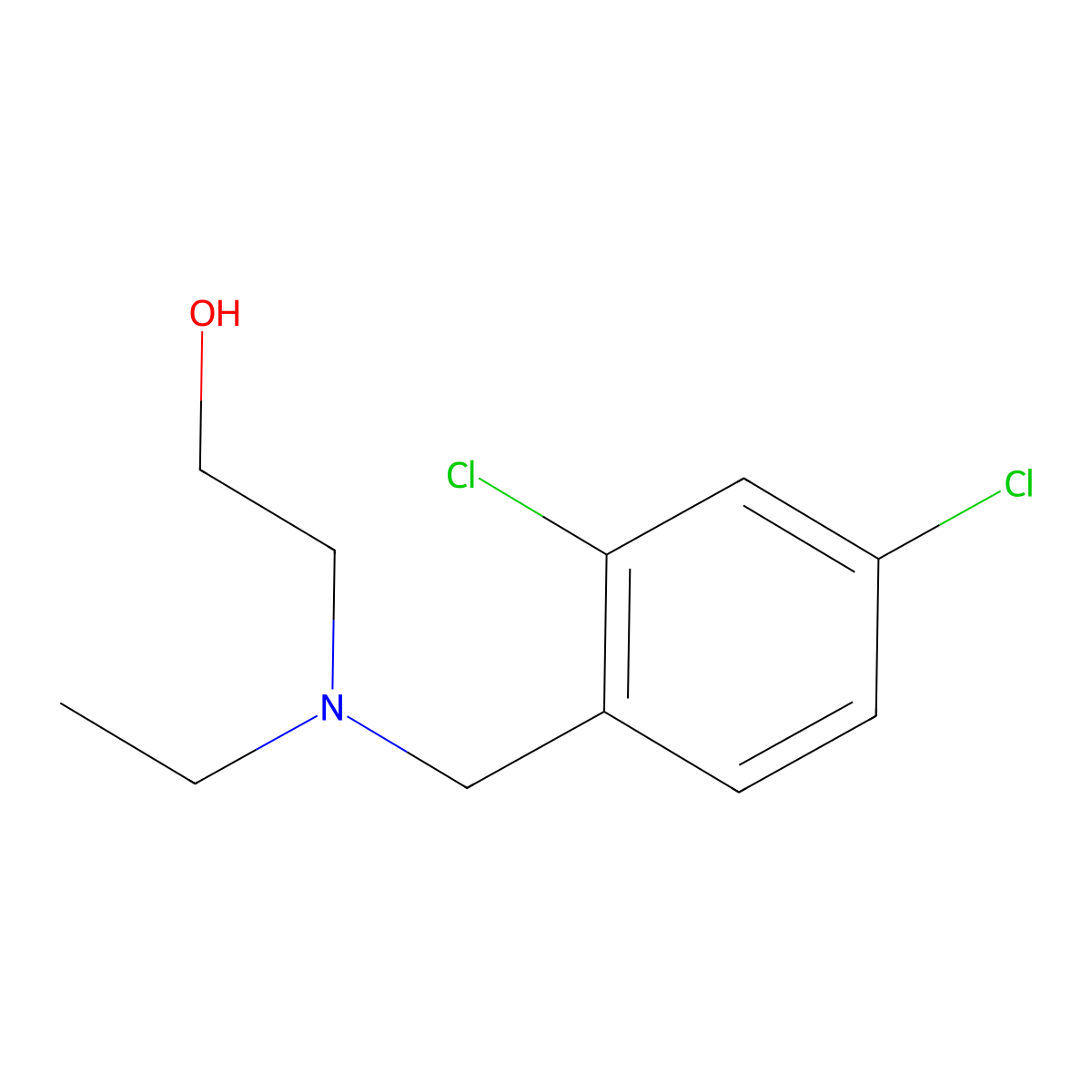 2-[(2,4-Dichloro-benzyl)-ethyl-amino]-ethanol molecular structure, CAS 1247157-27-2