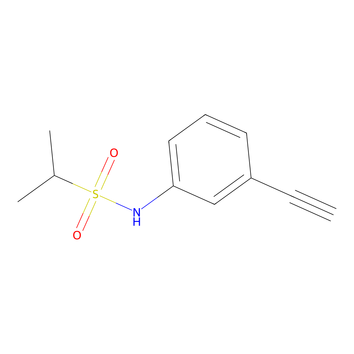 N-(3-ethynylphenyl)propane-2-sulfonamide molecular structure, CAS 1247161-14-3
