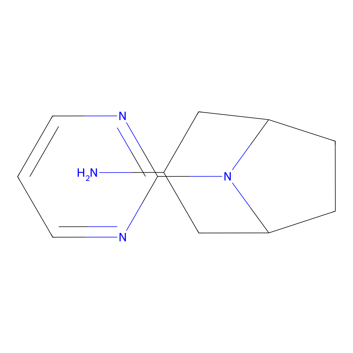 8-(Pyrimidin-2-yl)-8-azabicyclo[3.2.1]octan-3-amine molecular structure, CAS 1247161-92-7