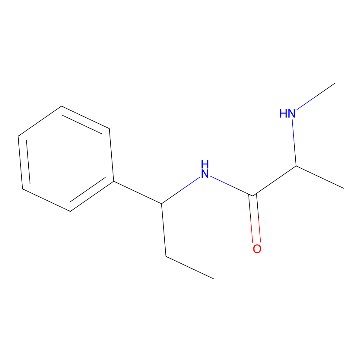 2-(methylamino)-N-(1-phenylpropyl)propanamide molecular structure, CAS 1247162-39-5
