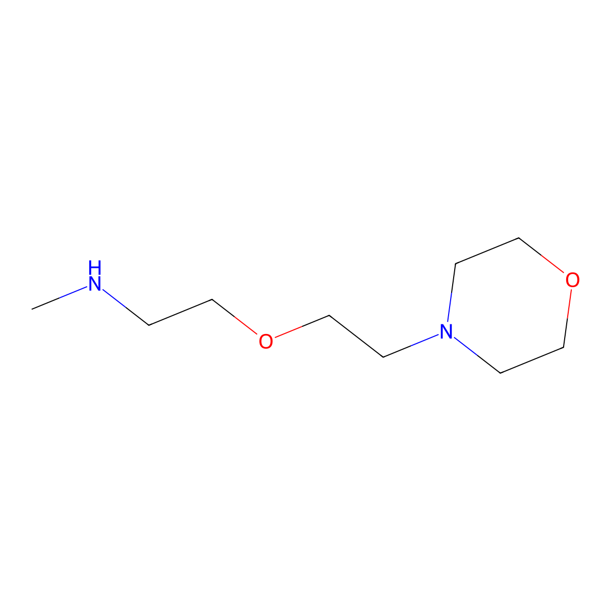 N-methyl-2-(2-morpholin-4-ylethoxy)ethanamine molecular structure, CAS 1247181-61-8
