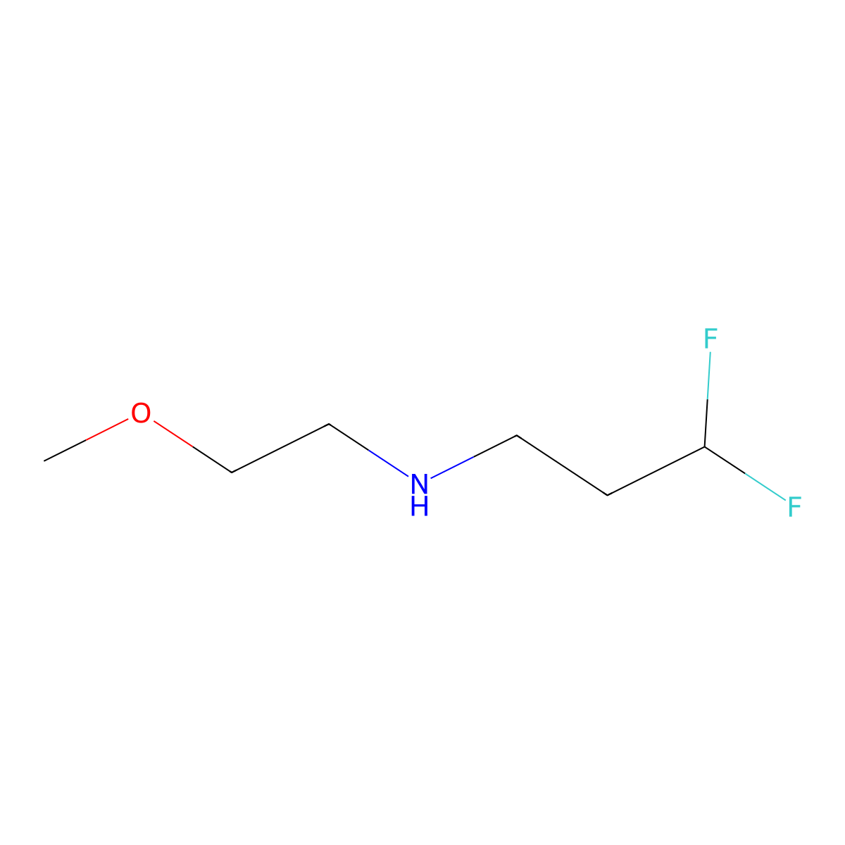 (3,3-Difluoropropyl)(2-methoxyethyl)amine molecular structure, CAS 1247183-83-0