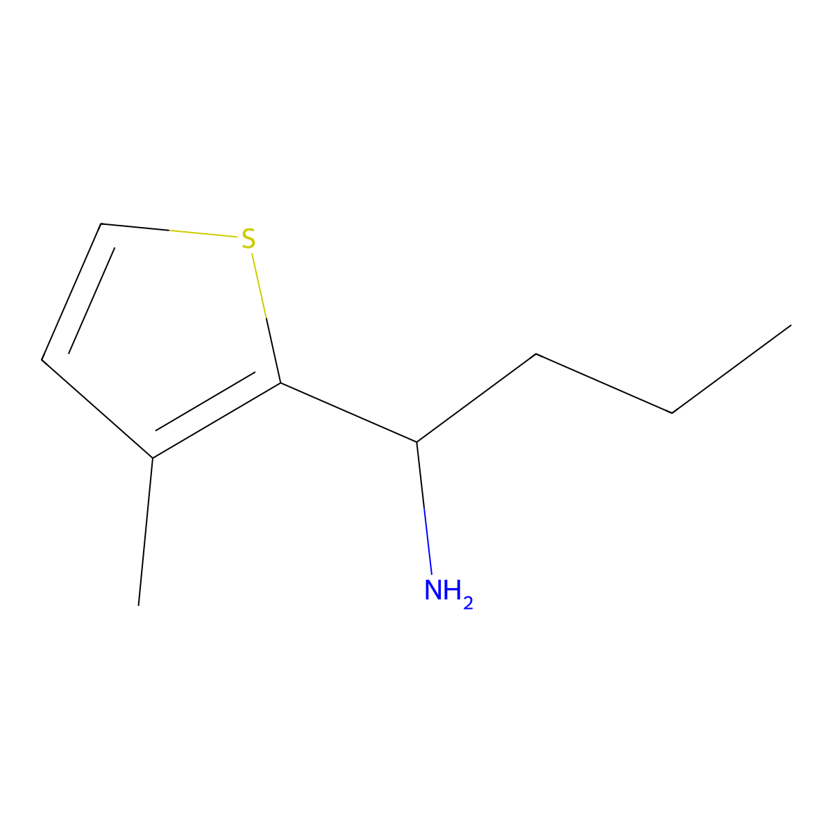 1-(3-Methylthiophen-2-yl)butan-1-amine molecular structure, CAS 1247184-69-5