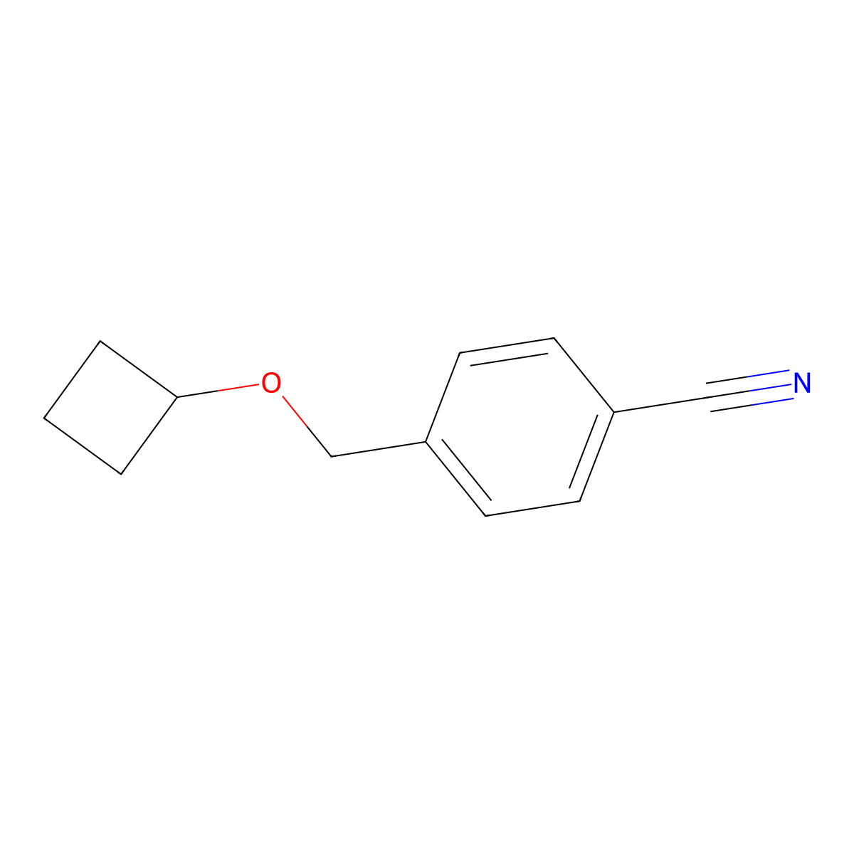 4-(Cyclobutoxymethyl)benzonitrile molecular structure, CAS 1247187-14-9
